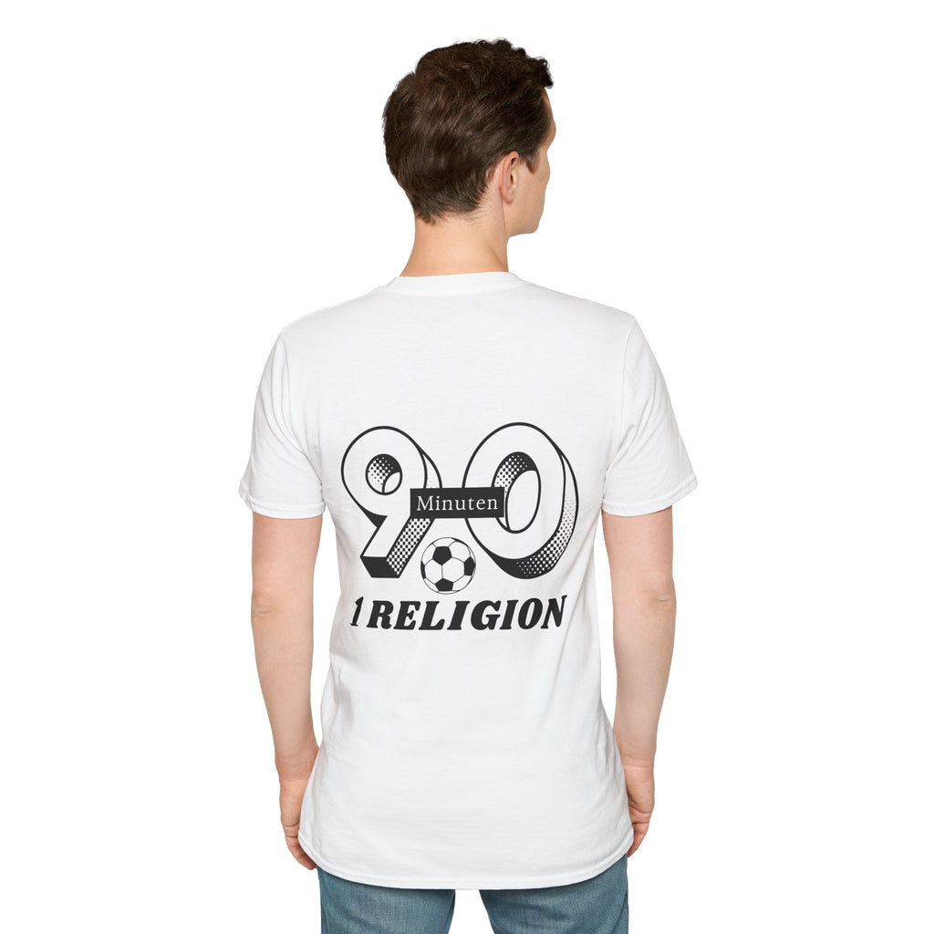 90 Minuten 1 Religion | KurvenKult Unisex T-Shirt