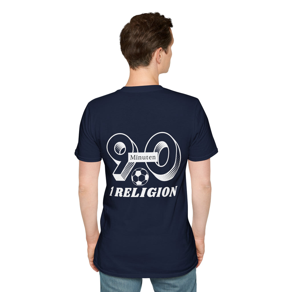 90 Minuten 1 Religion | KurvenKult Unisex T-Shirt