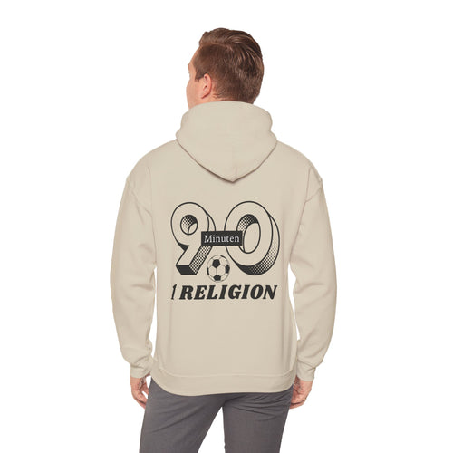 90 Minuten 1 Religion | KurvenKult Unisex Hoodie