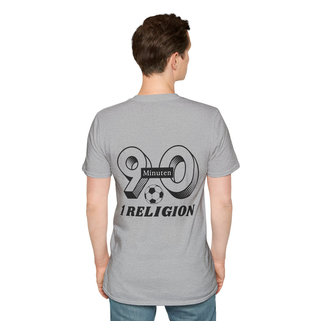 90 Minuten 1 Religion | KurvenKult Unisex T-Shirt