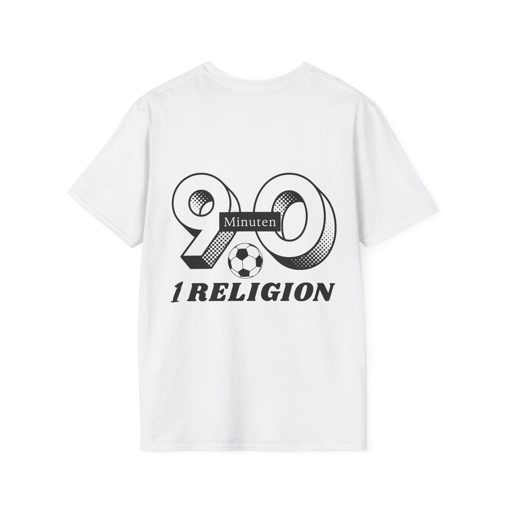 90 Minuten 1 Religion | KurvenKult Unisex T-Shirt