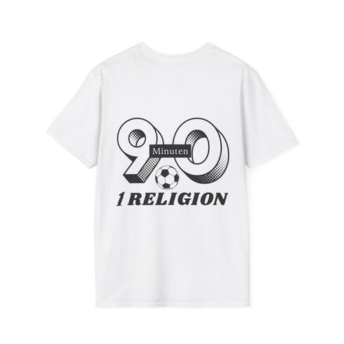 90 Minuten 1 Religion | KurvenKult Unisex T-Shirt