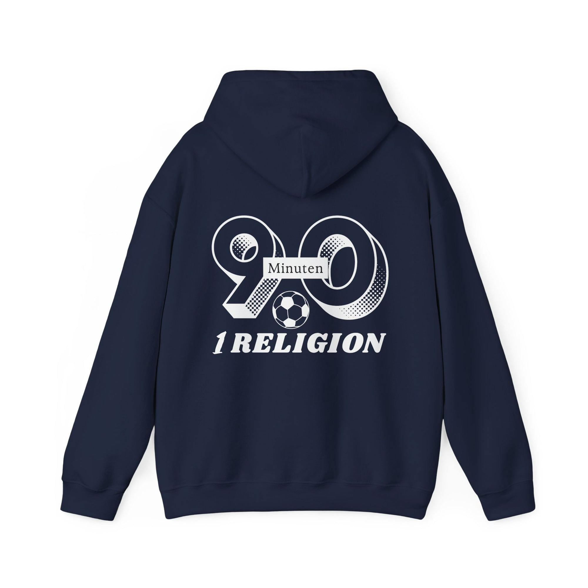 90 Minuten 1 Religion | KurvenKult Unisex Hoodie